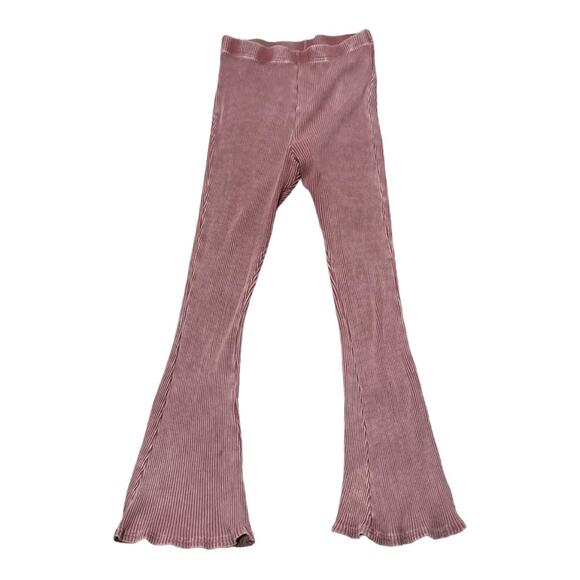Urban Outfitters Esme Washed Ribbed Flare Leg Pants Womens Size Medium - Picture 1 of 5